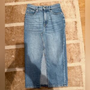 Good American Blue Denim Skirt